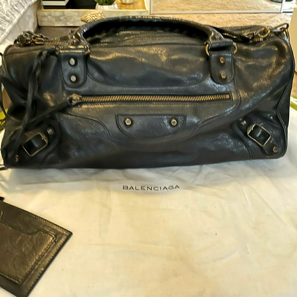 Balenciaga Citi Bag - Black on Black